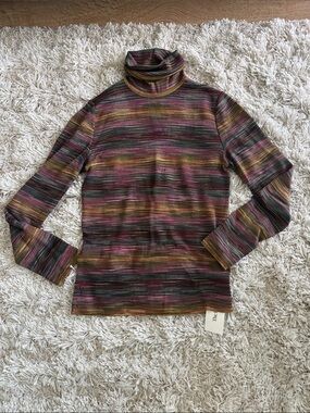 Missoni Multicolor Striped Knit Turtleneck
